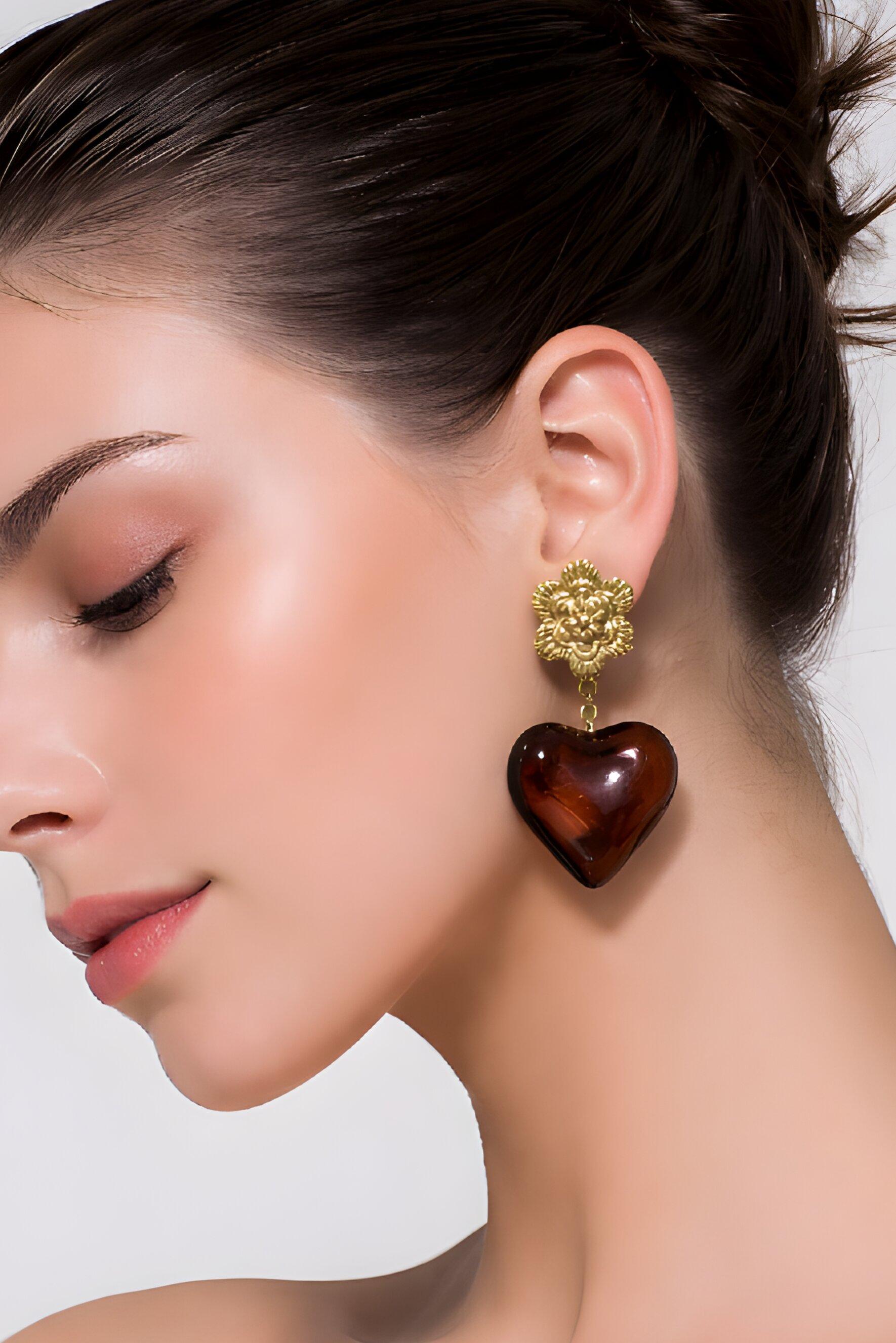 Boucles d'oreilles Coeur