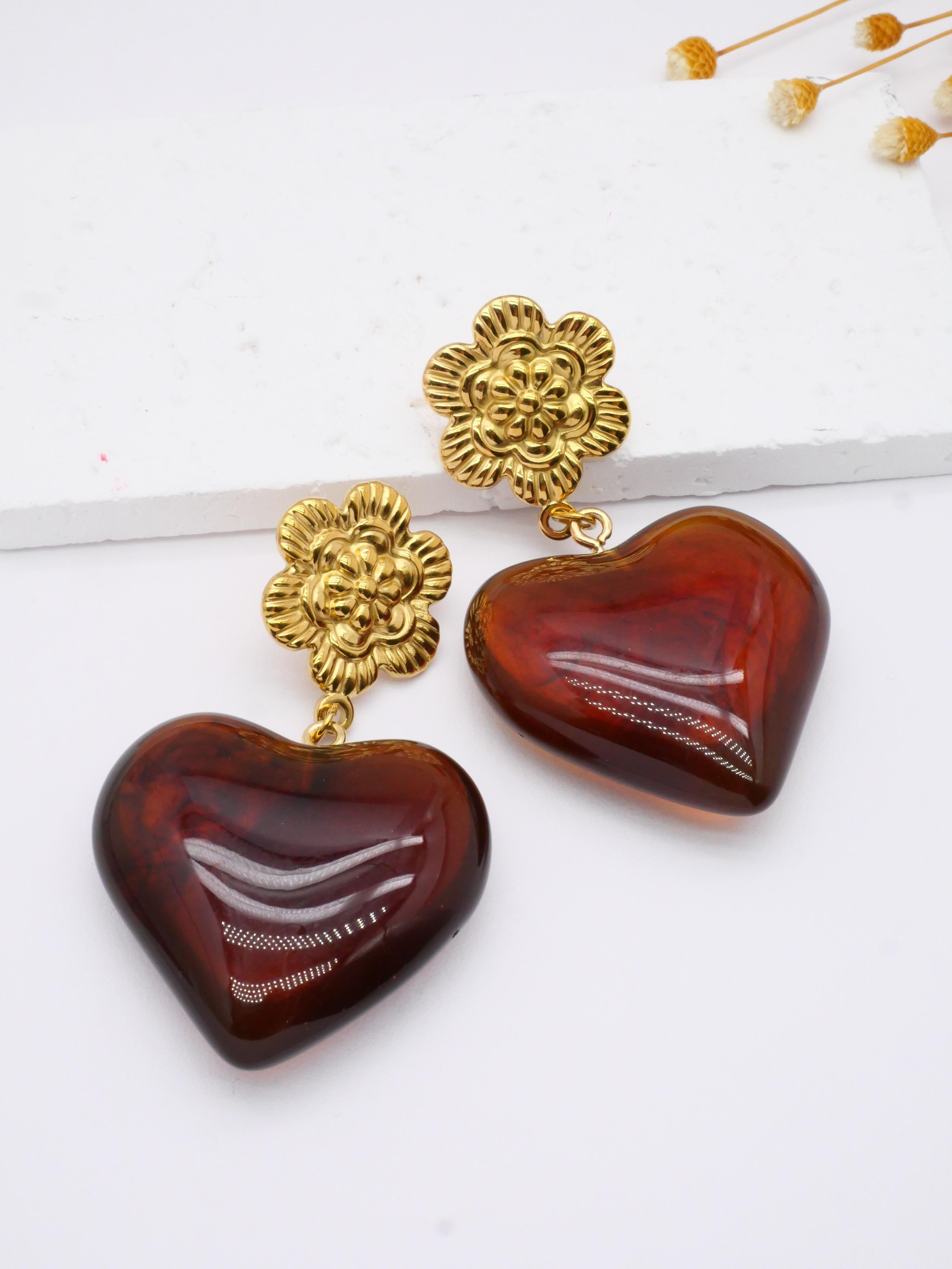 Boucles d'oreilles Coeur