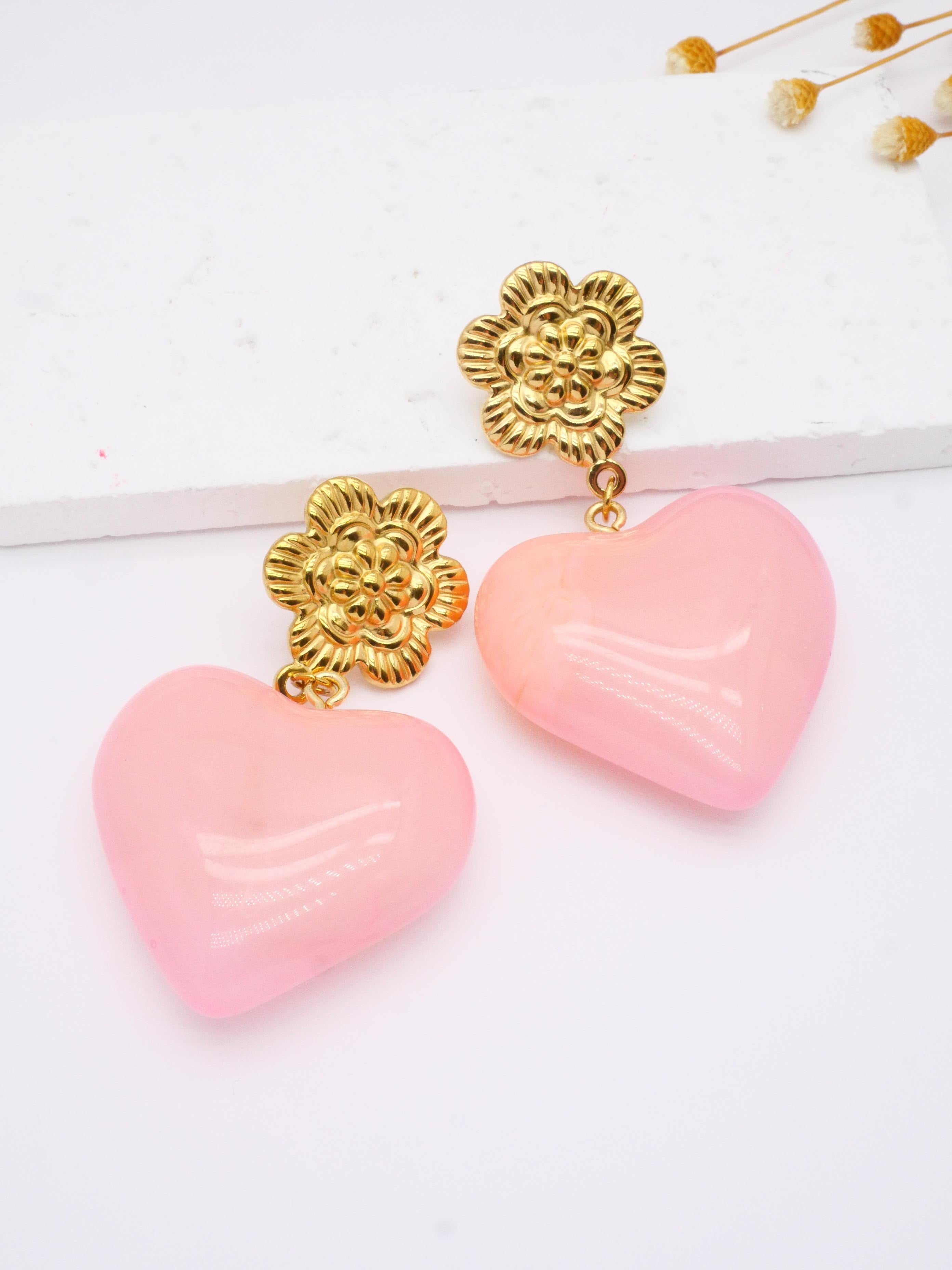 Boucles d'oreilles Coeur