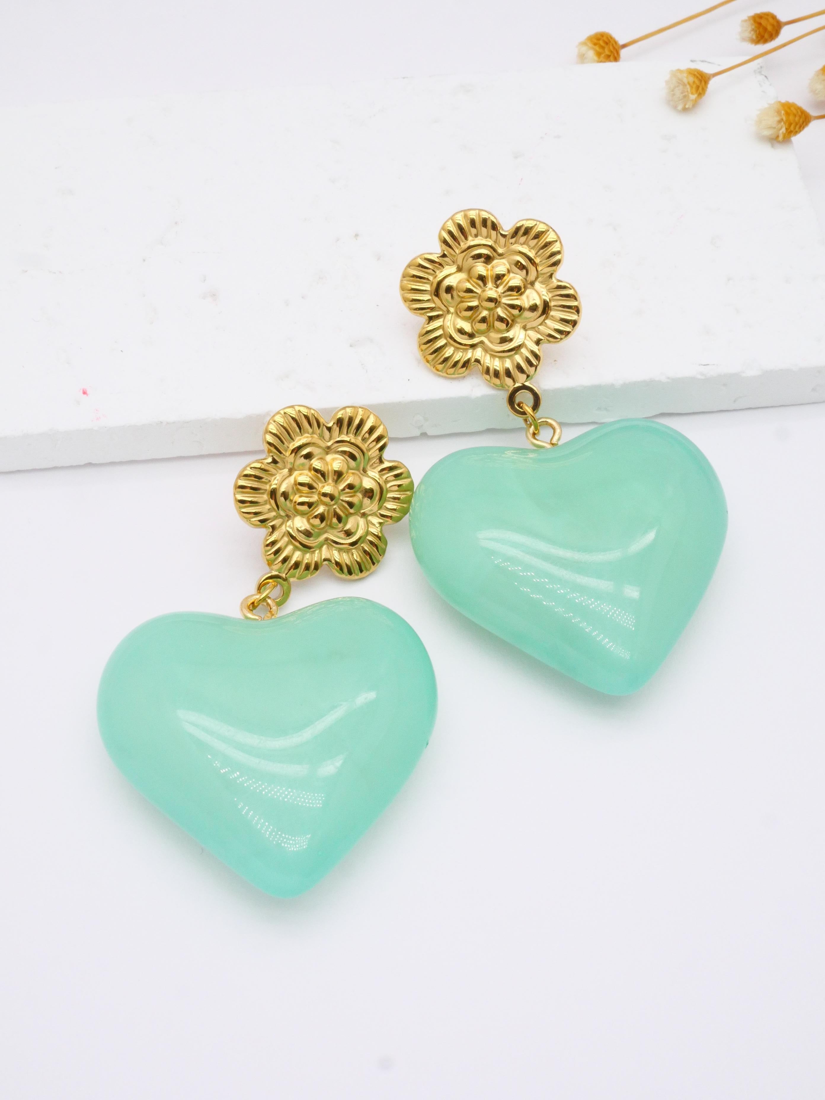 Boucles d'oreilles Coeur