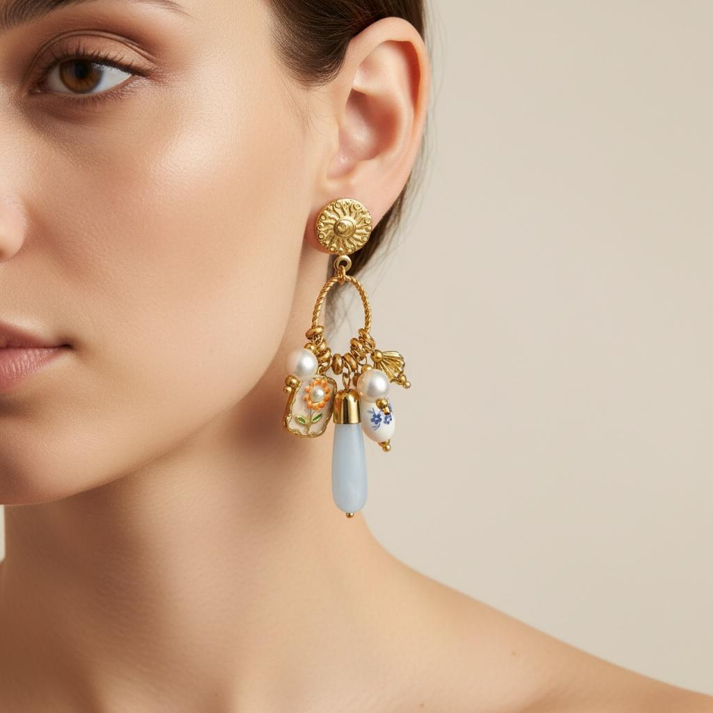Boucles d'oreilles Flores