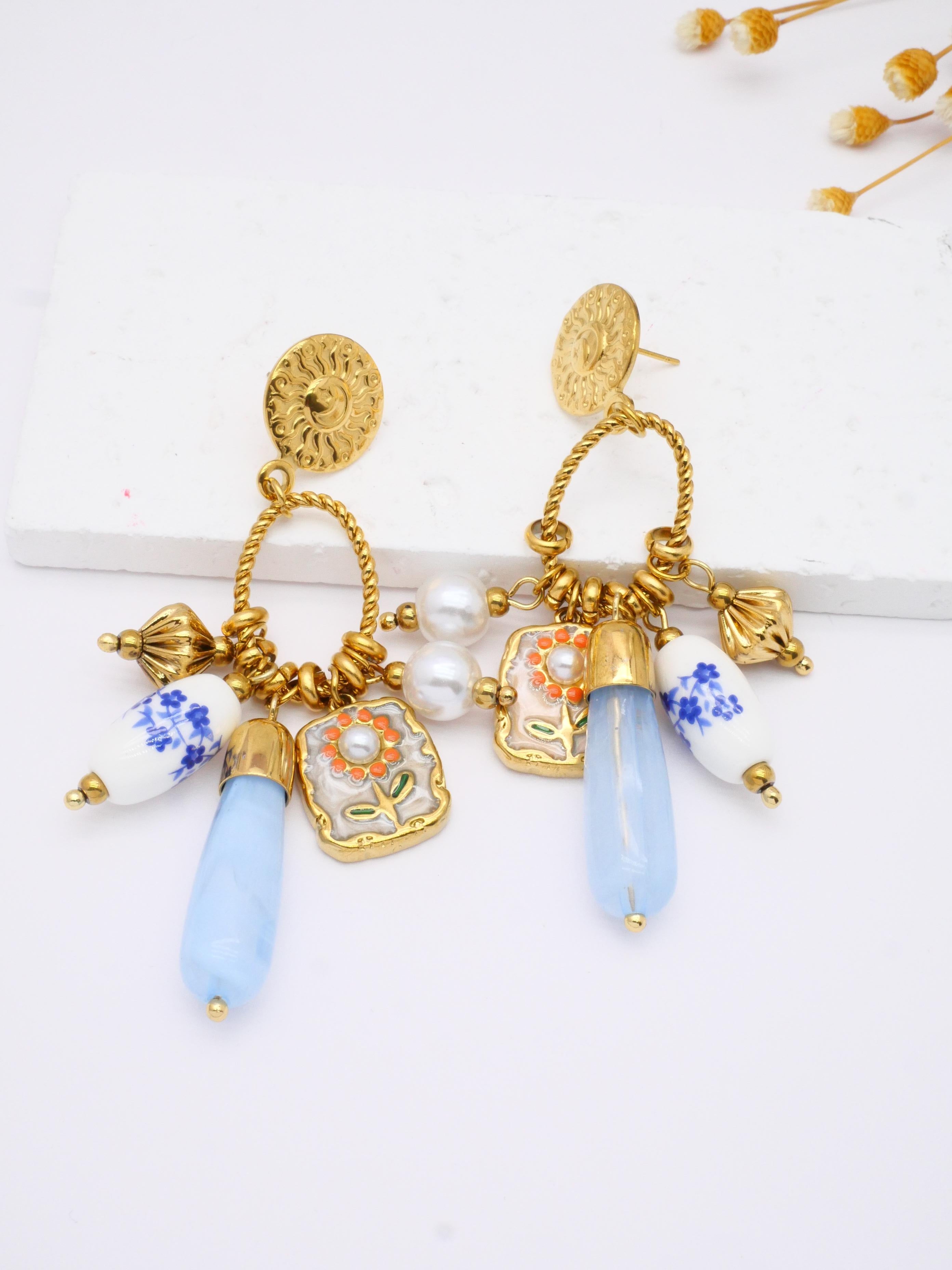Boucles d'oreilles Flores