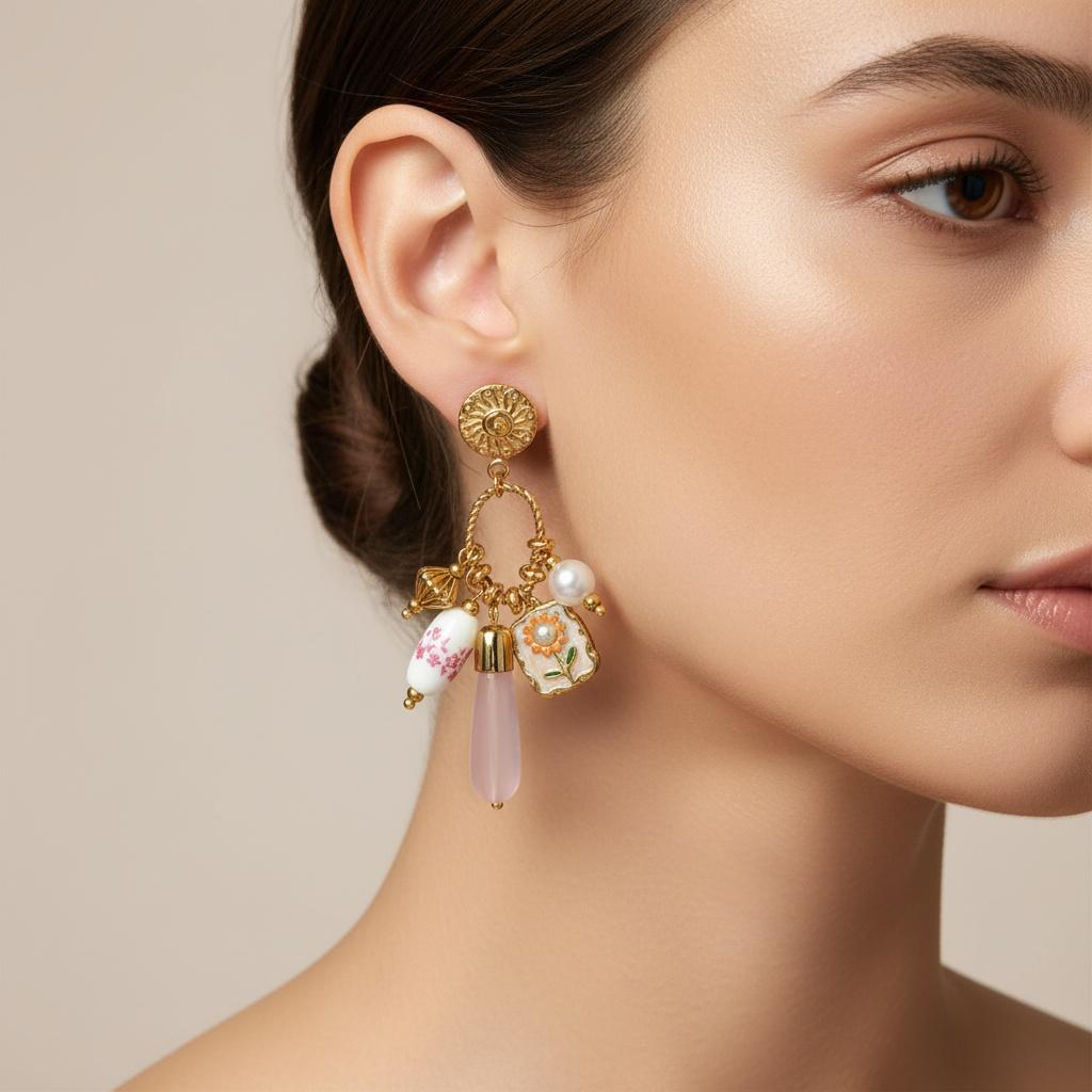 Boucles d'oreilles Flores