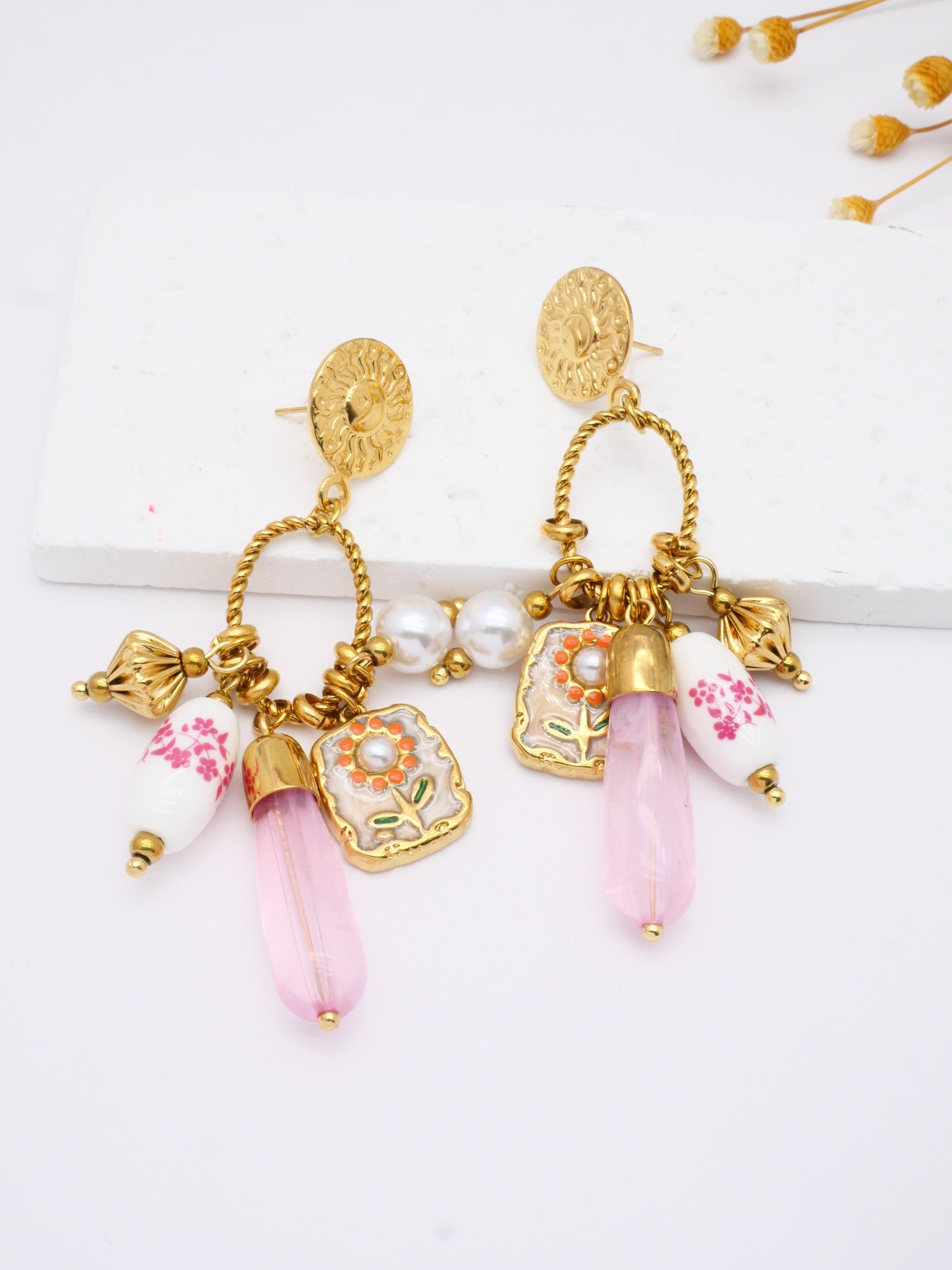 Boucles d'oreilles Flores