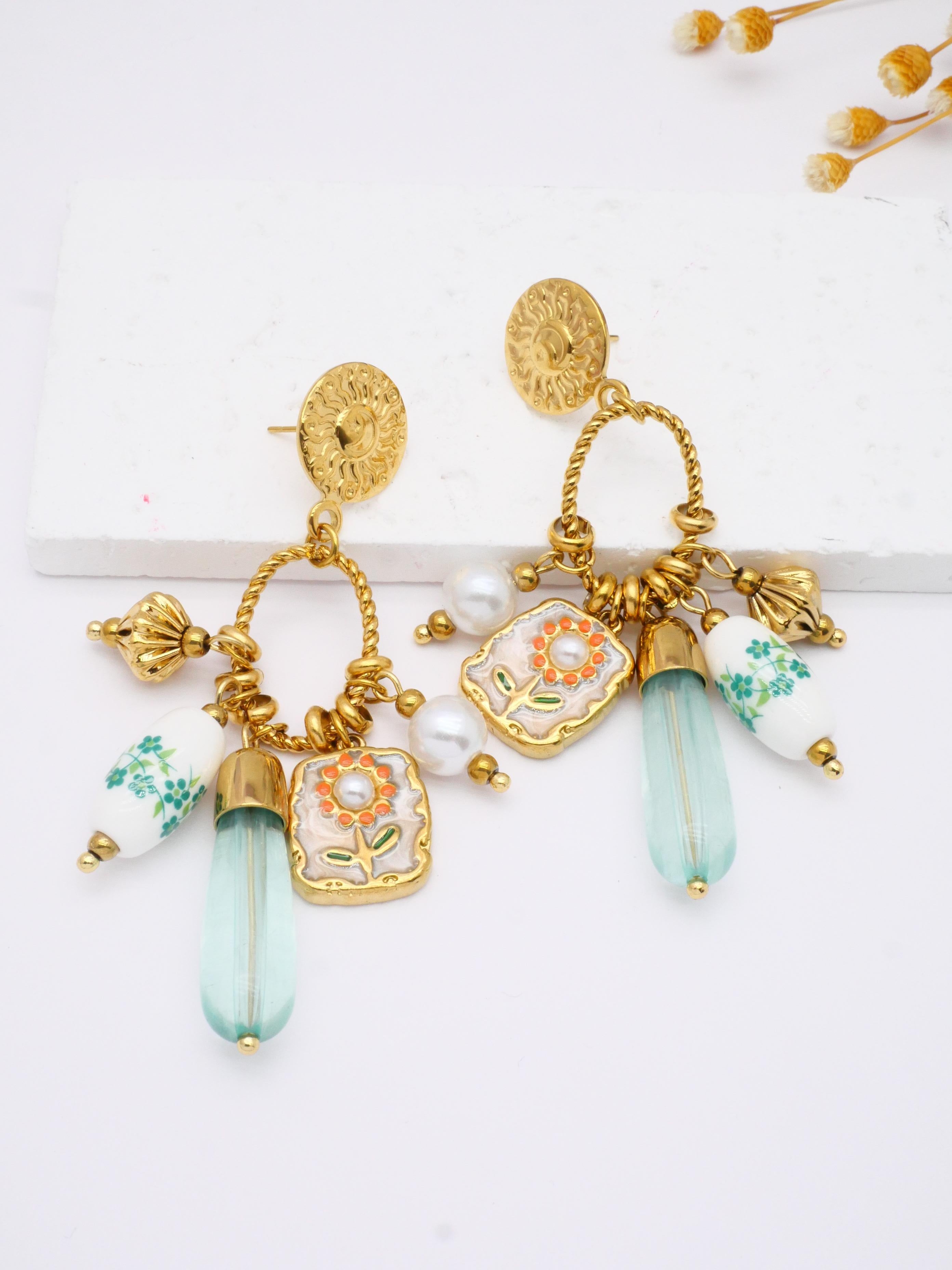 Boucles d'oreilles Flores