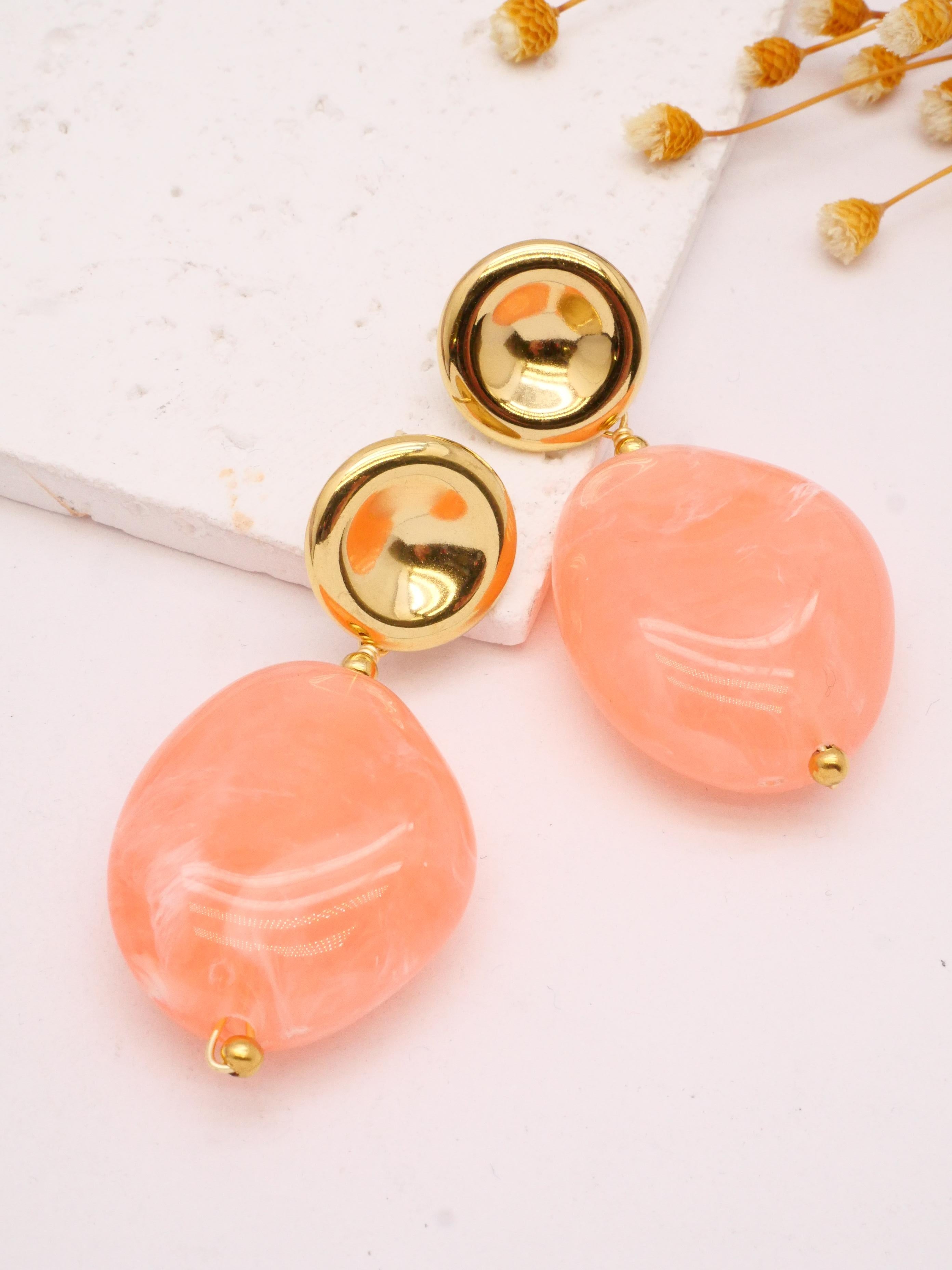 Boucles d'oreilles Galet