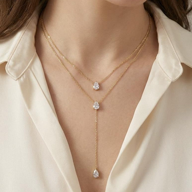 Collier Strass 2 Rangs